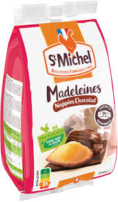 madeleine saint michel  nappage chocolat nature paquet original 