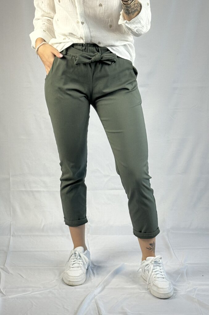 Pantalon kaki élastique taille unique 